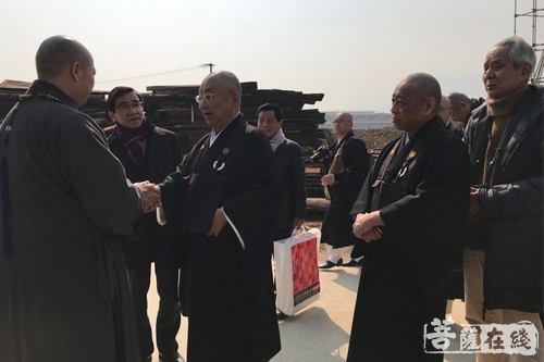 广德-国际中日禅文化交流协会会长大谷哲夫一行参访宁波广德禅寺