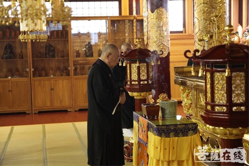 广德-国际中日禅文化交流协会会长大谷哲夫一行参访宁波广德禅寺