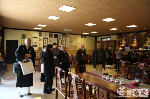 广德-国际中日禅文化交流协会会长大谷哲夫一行参访宁波广德禅寺