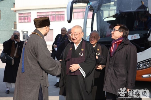 广德-国际中日禅文化交流协会会长大谷哲夫一行参访宁波广德禅寺