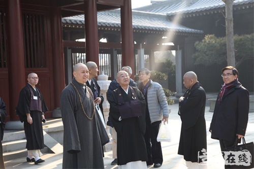 广德-国际中日禅文化交流协会会长大谷哲夫一行参访宁波广德禅寺