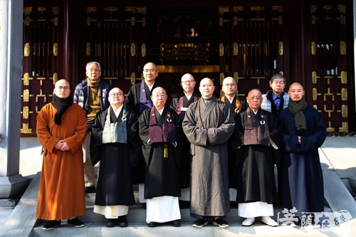 广德-国际中日禅文化交流协会会长大谷哲夫一行参访宁波广德禅寺