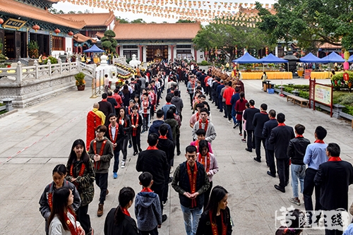 潮商-弘扬传统文化 潮商赴珠海普陀寺过别样新春