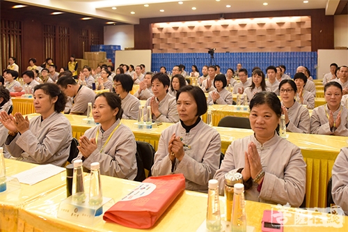 佛学-珠海普陀寺2018年居士佛学班举行开学典礼