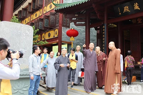 佛教-广西佛教协会副会长湛空法师组织龙华古寺一行赴大佛寺参访