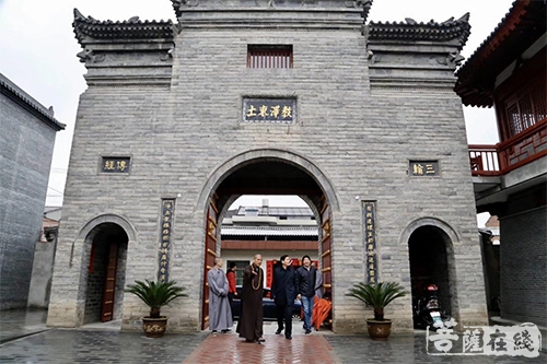 鸠摩罗什-中共陕西省委统战部副部长张宁岗赴鸠摩罗什寺调研工作