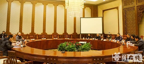 佛教-杭州市民族宗教事务局陶胜一行赴灵山祥符禅寺考察