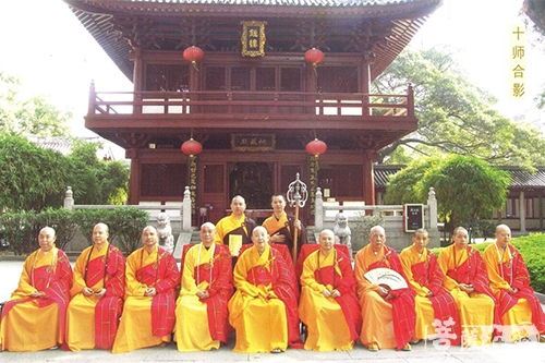 佛教-广州光孝寺新成长老百年寿诞 四众弟子前去拜贺
