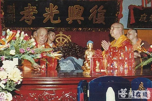 佛教-广州光孝寺新成长老百年寿诞 四众弟子前去拜贺