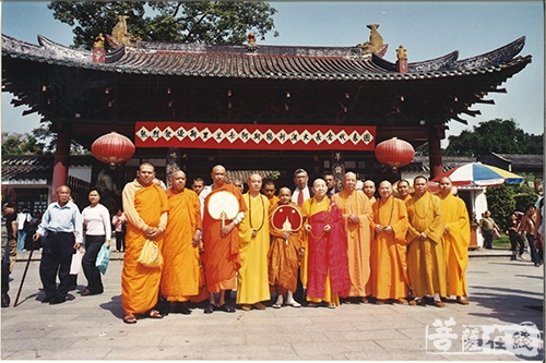 佛教-广州光孝寺新成长老百年寿诞 四众弟子前去拜贺