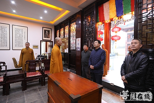 法华寺-浙江省委统战部副部长楼炳文一行赴法华寺考察指导
