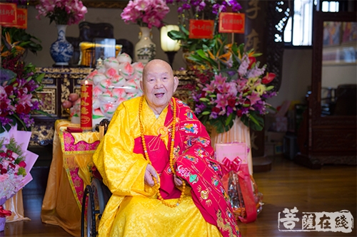 佛教-广州光孝寺新成长老百年寿诞 四众弟子前去拜贺