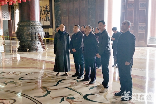嘉兴市、扬州市相关领导一行先后赴祥符禅寺调研指导