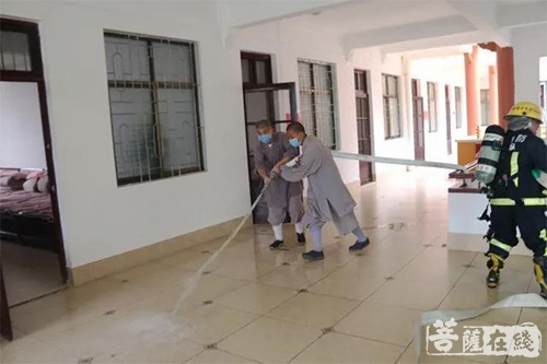 云门寺-韶关市宗教场所消防综合演练观摩会暨安全工作会议在云门寺顺利召开