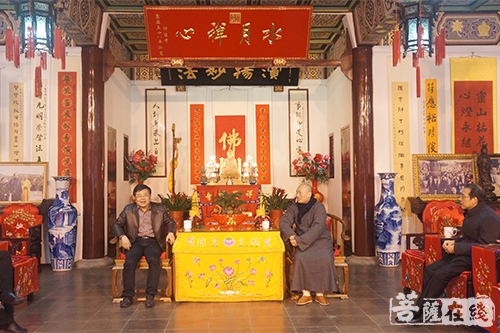 嘉兴市、扬州市相关领导一行先后赴祥符禅寺调研指导