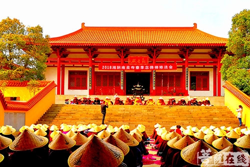 湘阴-湖南湘阴南泉寺举行2018春季禅修活动