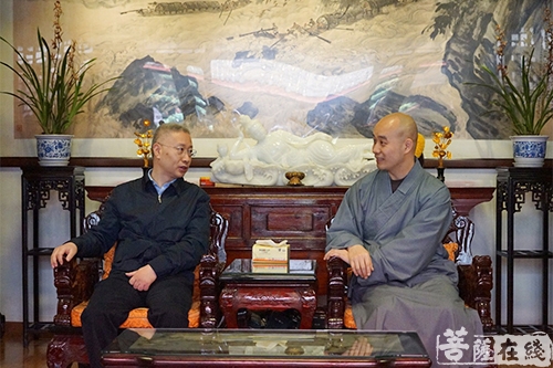 文殊院-北京市西城区领导一行参访成都文殊院