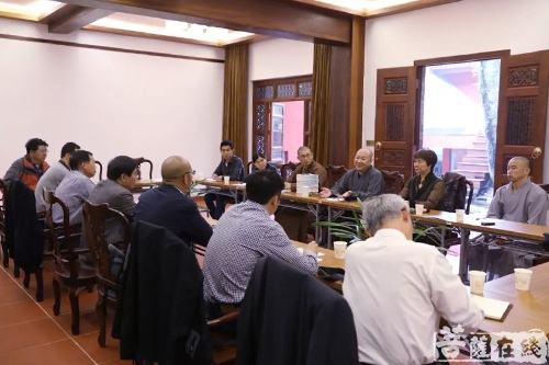 佛教-广西龙华古寺举行巨赞法师文化传承座谈会