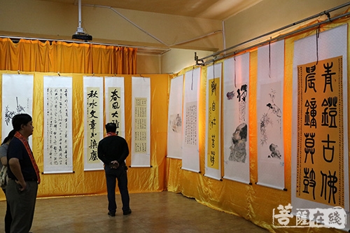 佛教-嘉祥县法云寺举行第六届法云文化节暨第二届“禅心明月”佛教书画展