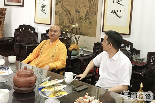 佛教-柯桥区组织部长孙彦一行视察绍兴安康寺
