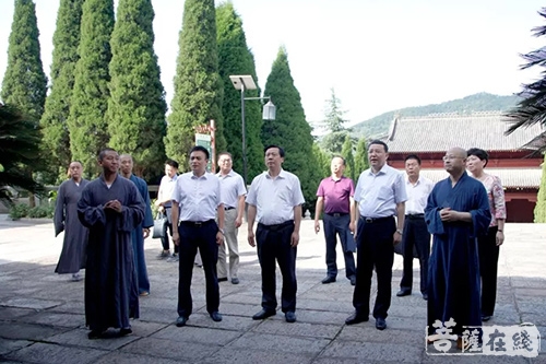 佛教-湖北省委统战部部长尔肯江莅临四祖寺调研
