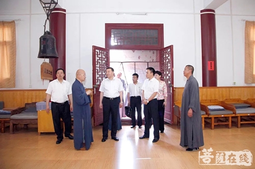 佛教-湖北省委统战部部长尔肯江莅临四祖寺调研
