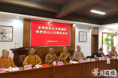 佛教-慧庆大和尚率安徽省佛协调研团赴铜陵调研寺院去商业化问题
