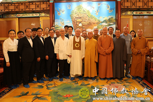 佛教-中佛协演觉副会长会见韩国圆佛教耕山宗法师一行