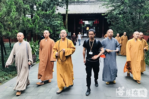 佛教-信光法师率普陀山佛教协会第四组参学团赴四川参访交流