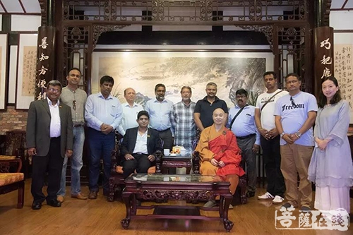文殊院-斯里兰卡外交部国务部长一行赴成都文殊院参访交流