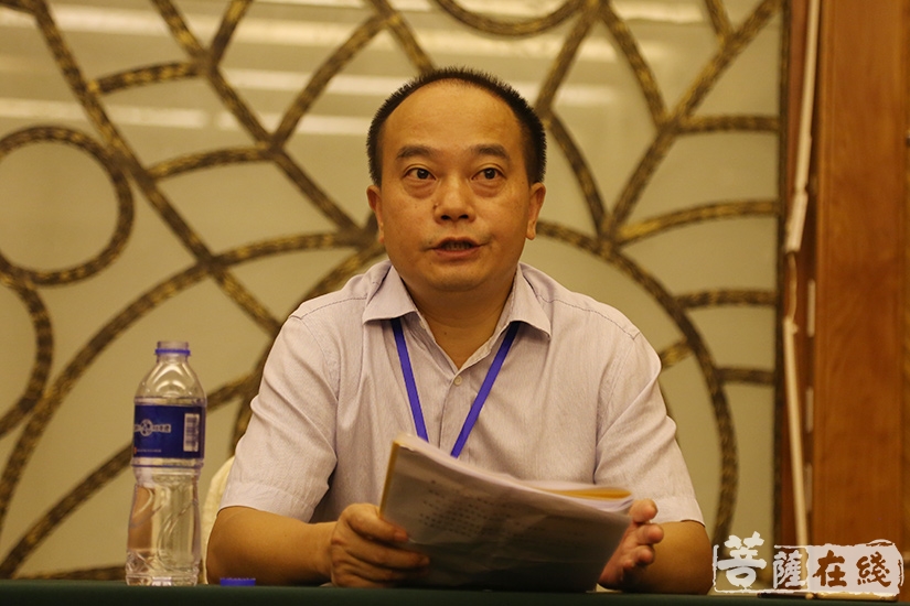 九江市民族宗教事务局副局长余志主持九江市佛教协会第四届一次理事会