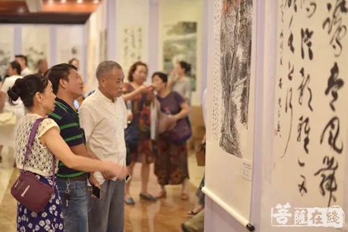 书画-绿水青山·梵音流香书画展于东吴国际珍藏馆开幕