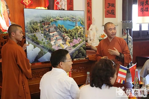 宁国-上海市政协民宗委、文史委领导一行莅临上海宁国禅寺考察