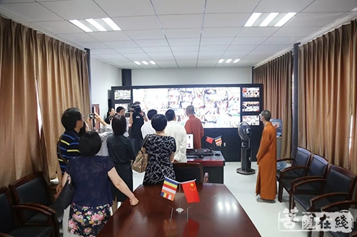 宁国-上海市政协民宗委、文史委领导一行莅临上海宁国禅寺考察
