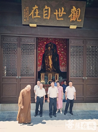 佛教-浙江省人大常委会原副主任刘力伟一行赴灵峰讲寺调研指导