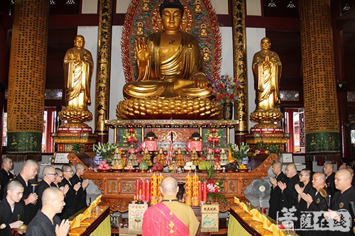 佛教-柯桥安康寺举行戊戌年四十九天撞钟法会暨地藏孝亲法会熏坛仪式