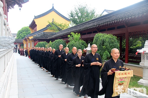 佛教-柯桥安康寺举行戊戌年四十九天撞钟法会暨地藏孝亲法会熏坛仪式