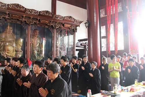 佛教-柯桥安康寺举行戊戌年四十九天撞钟法会暨地藏孝亲法会熏坛仪式
