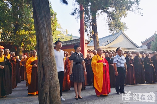佛教-爱国爱教 嵩山少林寺举行升国旗仪式