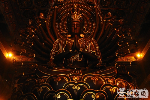 佛教-敦煌绢画千手千眼观音菩萨像