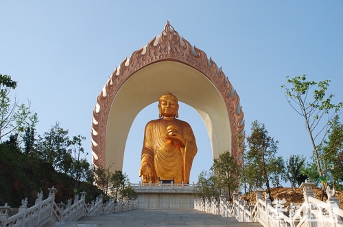 文化-山越阿弥陀佛图
