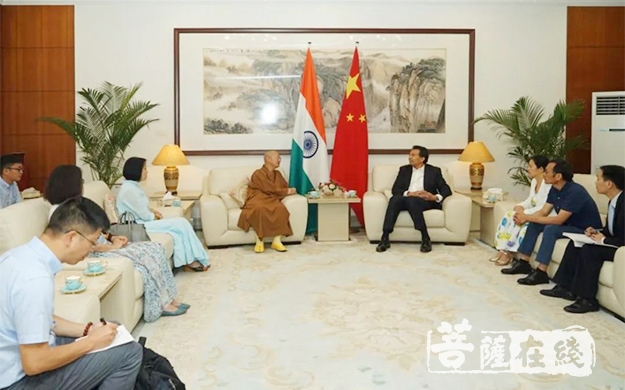 佛教-全国政协委员崇化大和尚受邀赴印度参访