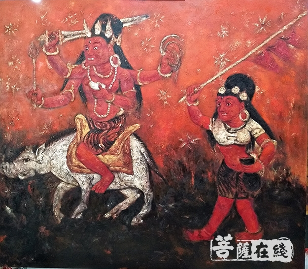 油画-第五届世界佛教论坛召开期间 周俊茂佛教油画艺术展在莆田展出