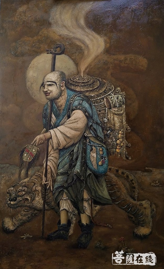 油画-第五届世界佛教论坛召开期间 周俊茂佛教油画艺术展在莆田展出