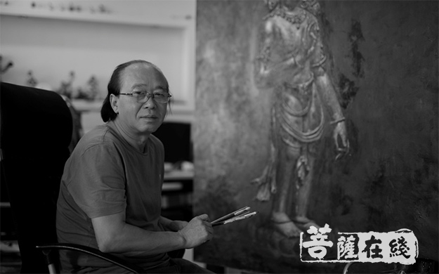 油画-第五届世界佛教论坛召开期间 周俊茂佛教油画艺术展在莆田展出