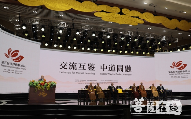 佛教-中国香港佛教联合会宏明法师出席大会并发言