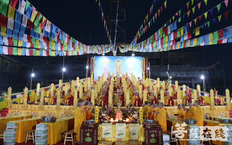【高清图集】广东彼岸寺举行四十九大士瑜伽施食焰口法会 利乐一切有