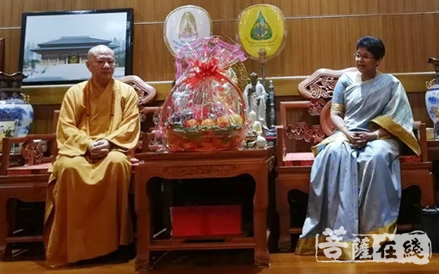 佛教-斯里兰卡驻广州总领事拜会明生大和尚