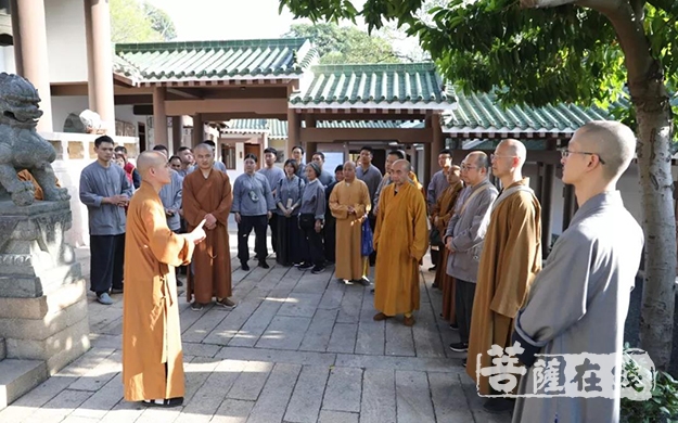 佛教-径山万寿禅寺佛教文化参学团一行参访厦门鸿山寺