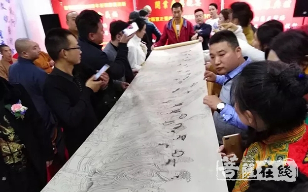 观音-慈悲喜舍·仁悟法师工笔观音画像展在深圳菩提行文化艺术院开幕